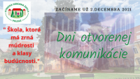 Pozývame Vás na Deň otvorenej komunikácie Pozývame Vás na Deň otvorenej komunikácie