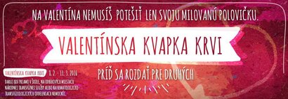 Valentínska kvapka krvi 2016