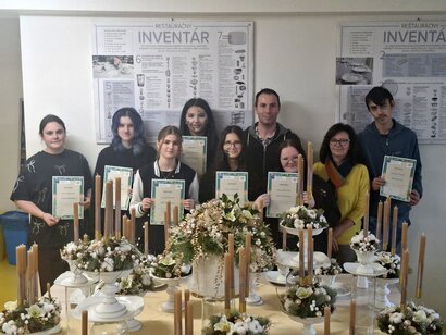 Florista Jaromír Kokeš zavítal do našej školy