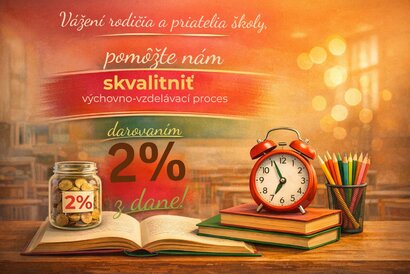 Pomôžte nám skvalitniť výchovno‑vzdelávací proces