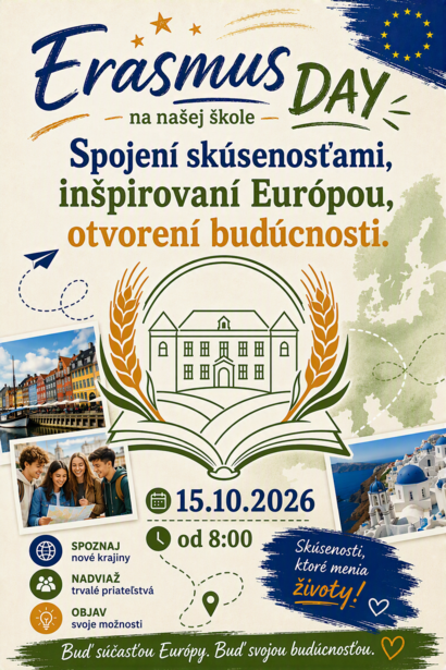 ✨ „Spojení skúsenosťami, inšpirovaní Európou, otvorení budúcnosti“ ✨