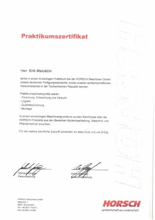 certifikát
