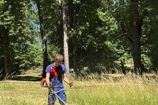 Zväčšiť fotografiu - Súťaž v kosení trávy