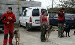 6.Družstvo SOŠ Pruské pred overovaním povahy psov